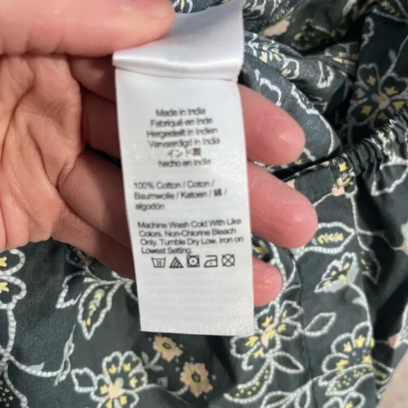 Re-Imagined by J.Crew Floral Off Shoulder Crop Top Women’s M Sustainable - Picture 8 of 10